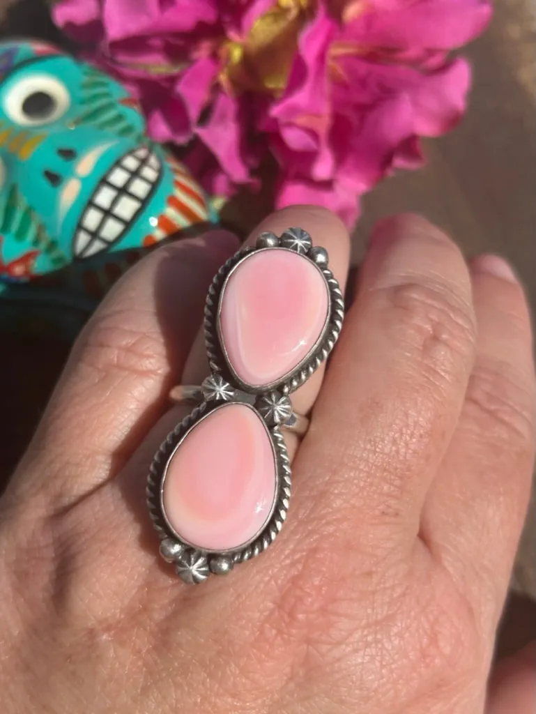 2 Stone "Cotton Candy" Rings