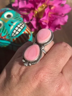 2 Stone "Cotton Candy" Rings