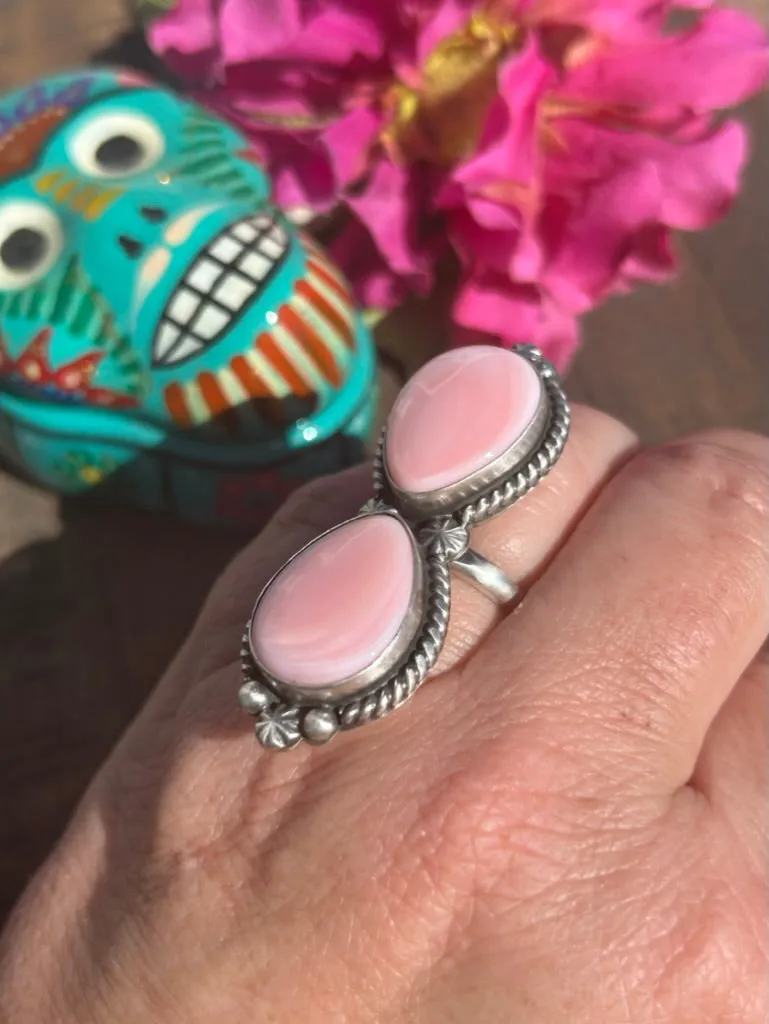 2 Stone "Cotton Candy" Rings