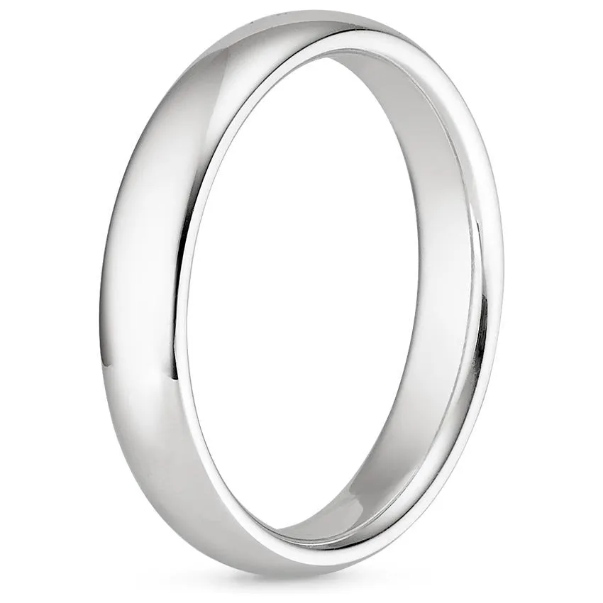 4mm Men's Comfort Fit Wedding Band Rings - NM25