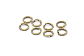 8mm Jump Ring, 100 Antique Brass Jump Rings (8x1.2mm) A1022