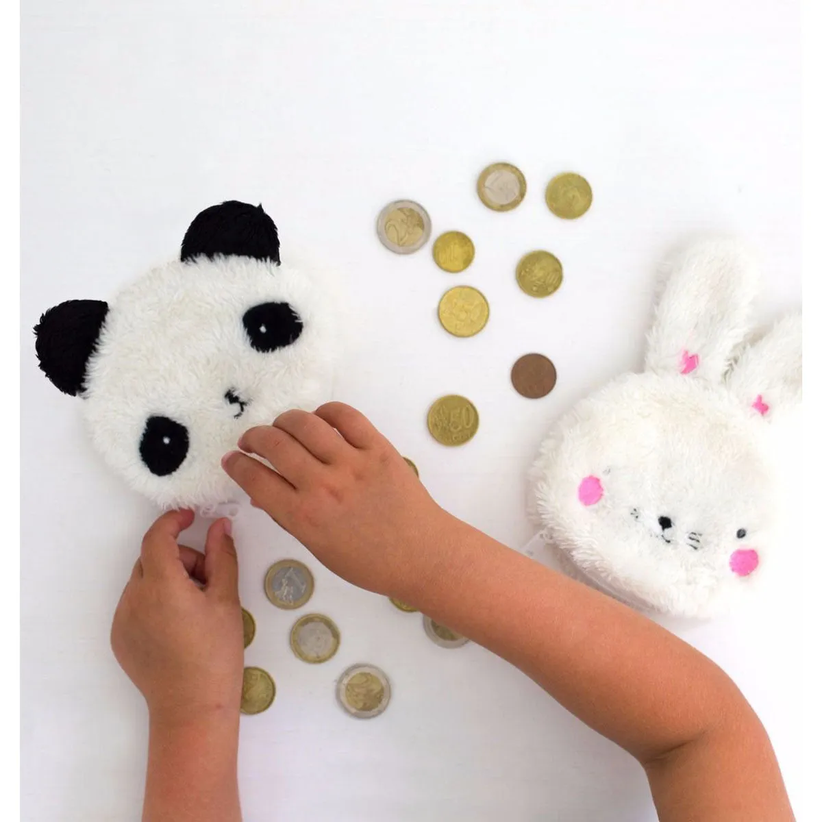 A Little Lovely Company Pocket Money Purse Fluffy Panda