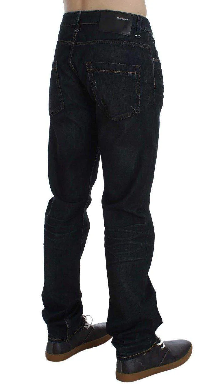 ACHT  Wash Cotton Denim Straight Fit Jeans