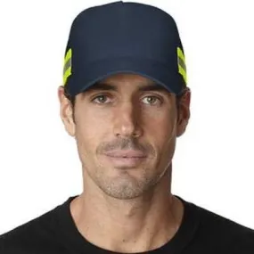 Adams TR102 Trucker Reflector High-Visibility Constructed Cap - Navy