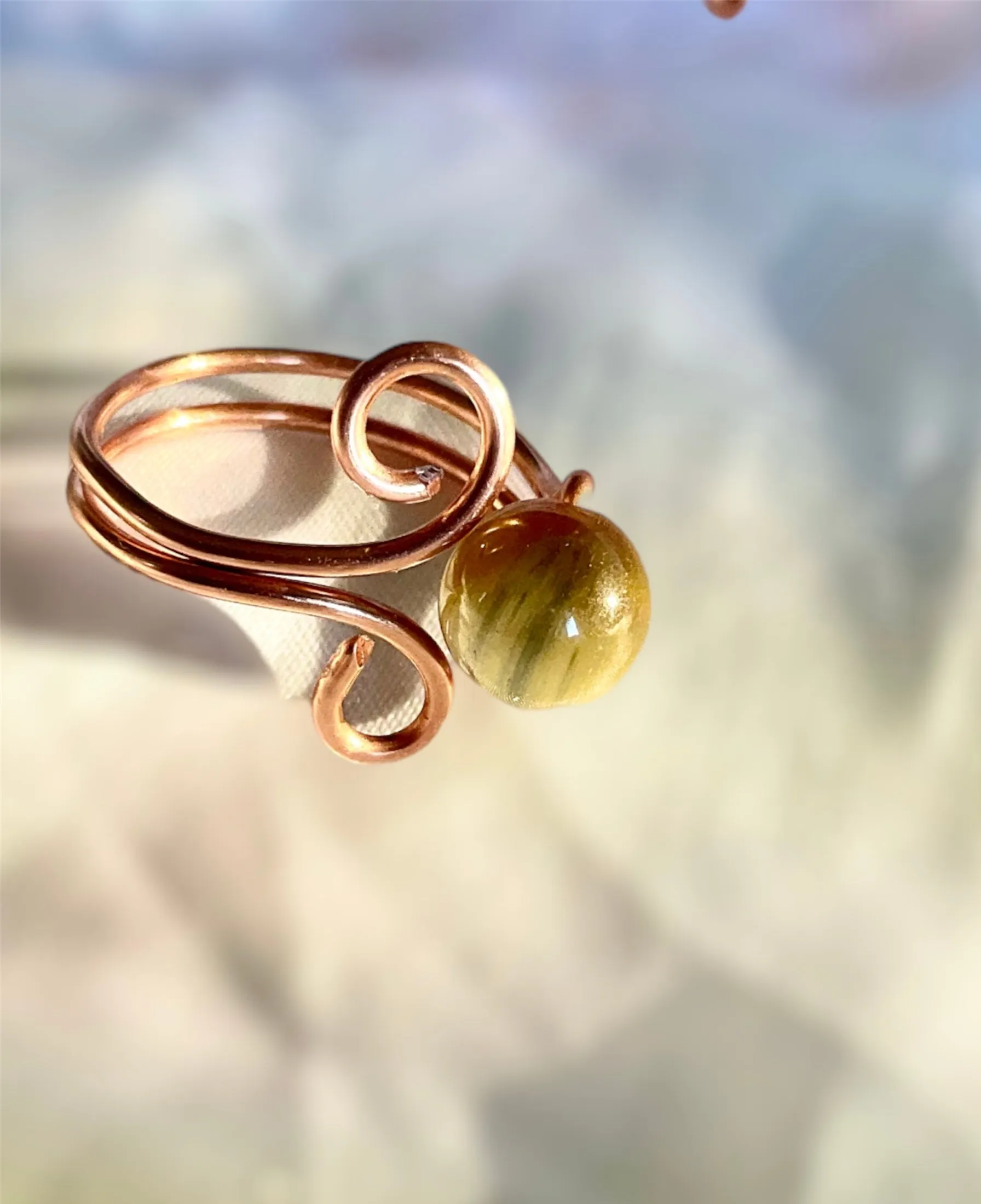 Adjustable Gemstone Rings