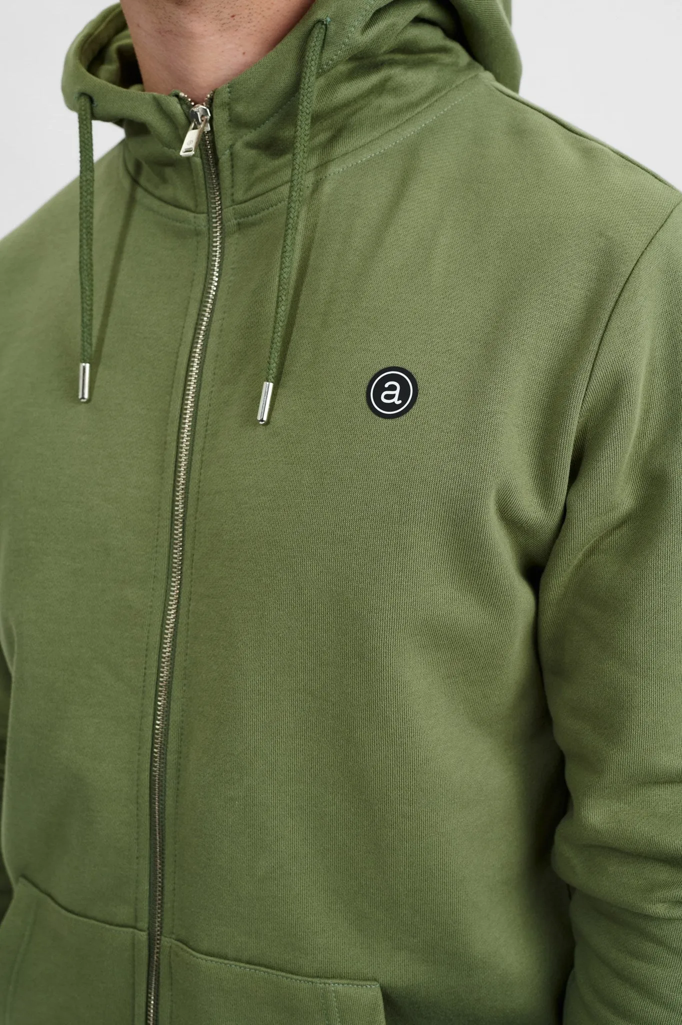 AKELLIOT NOOS ZIP HOODIE - Olivine