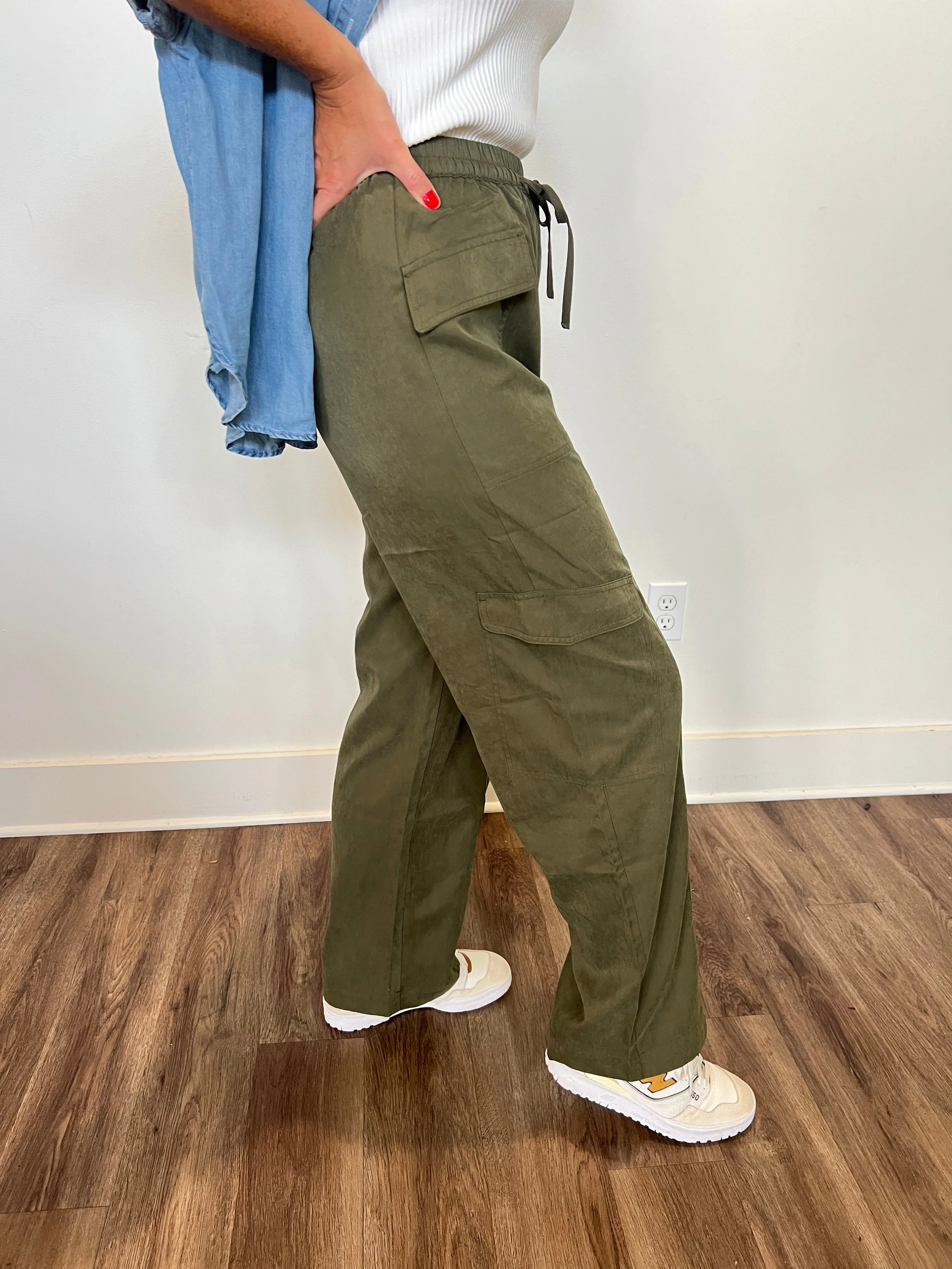 AL Rhodes Cargo Lightweight Pants- Olive