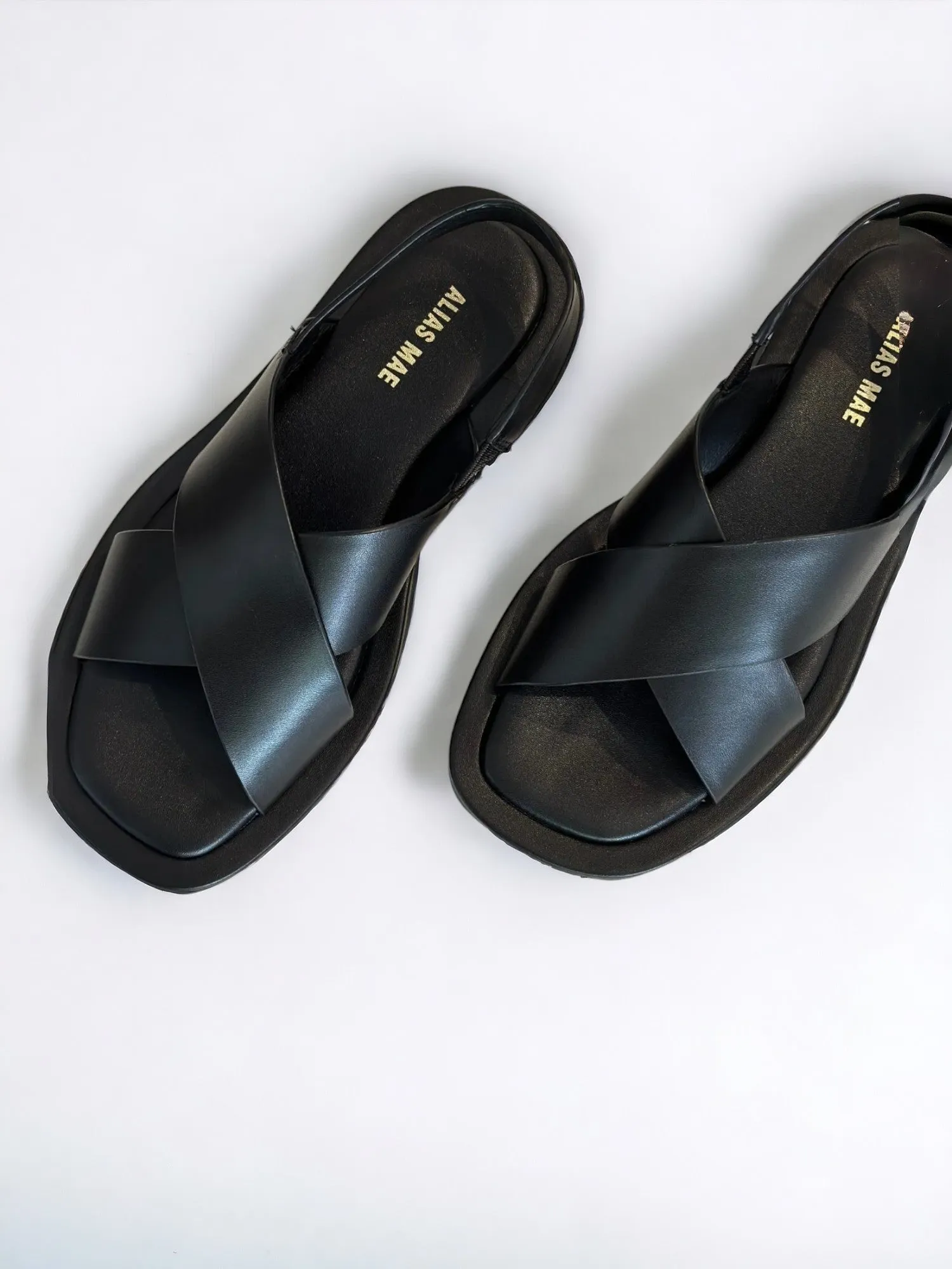 Alias Mae Keya Sandal | Black Leather