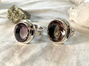 Ametrine Ari Mixed Rings - Round (US 9.5)