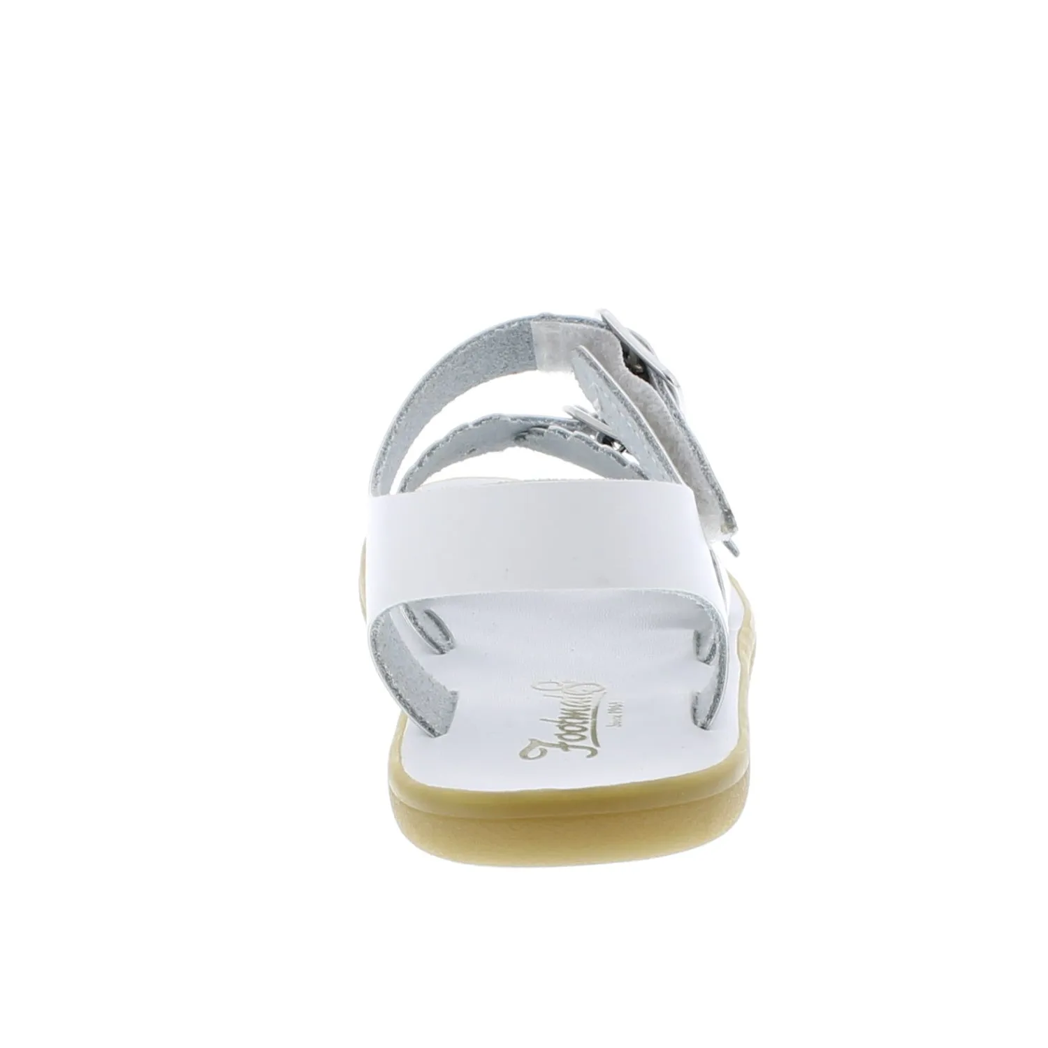 Ariel Casual Kid's Sandal - White Leather