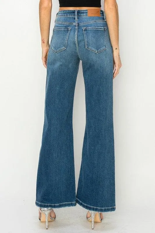 Artemis Vintage High Rise Relaxed Flare Jeans