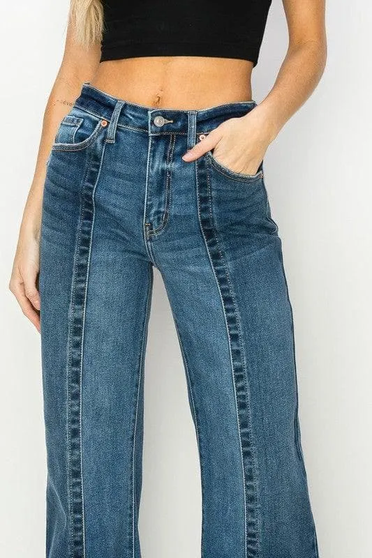 Artemis Vintage High Rise Relaxed Flare Jeans