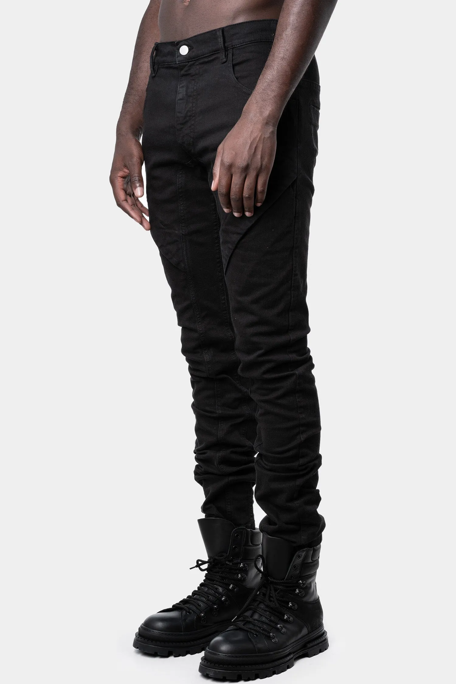 Asymmetrical pocket pants