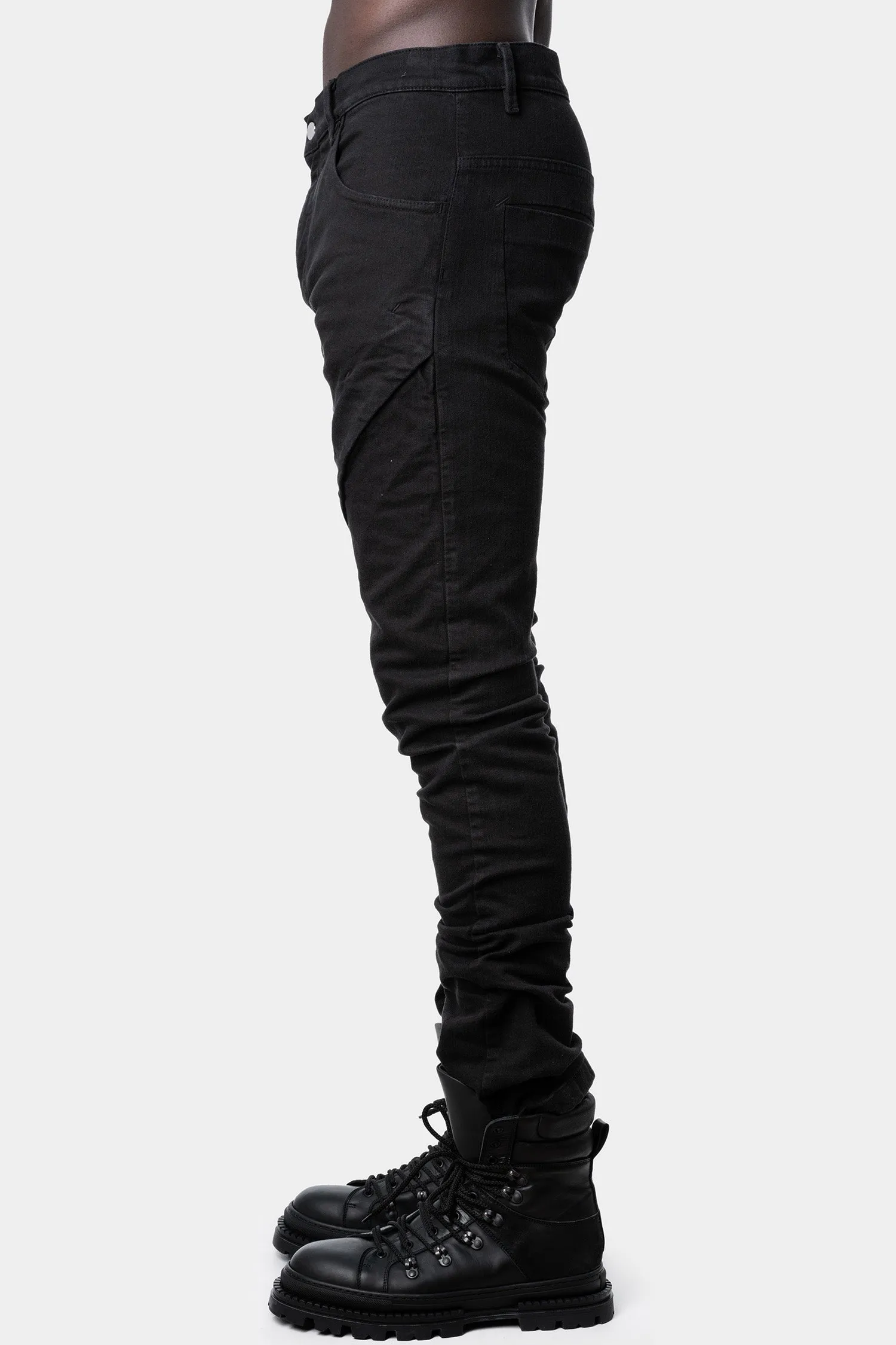 Asymmetrical pocket pants