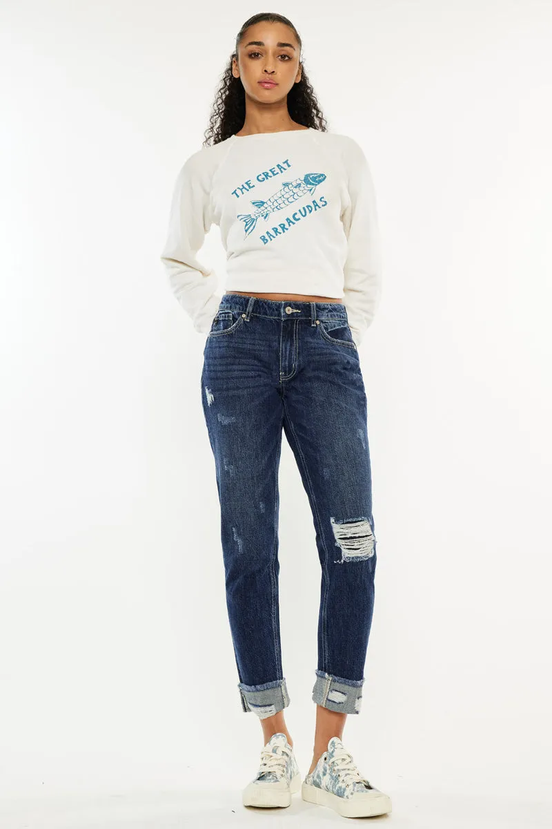 Bernice High Rise Boyfriend Jeans