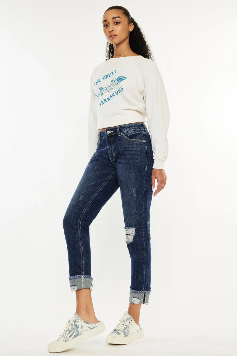 Bernice High Rise Boyfriend Jeans