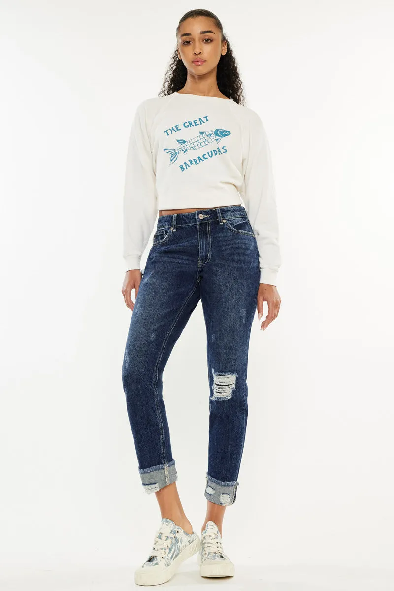 Bernice High Rise Boyfriend Jeans