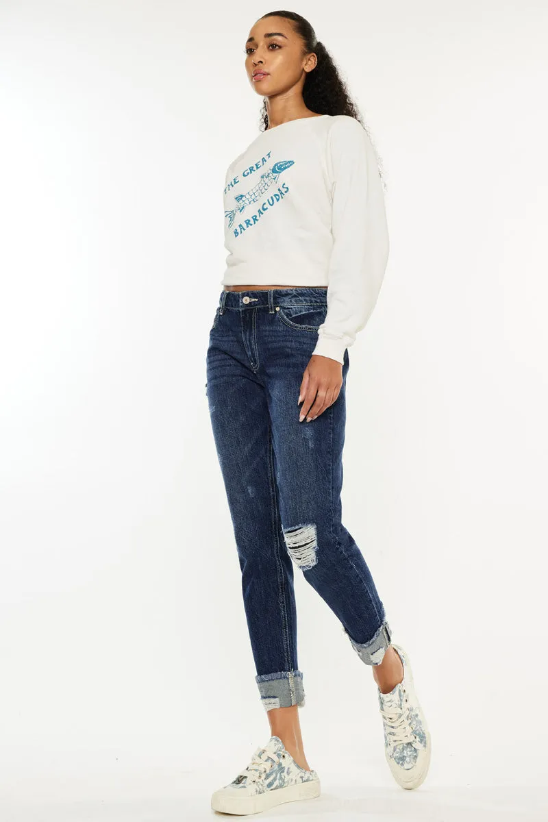 Bernice High Rise Boyfriend Jeans