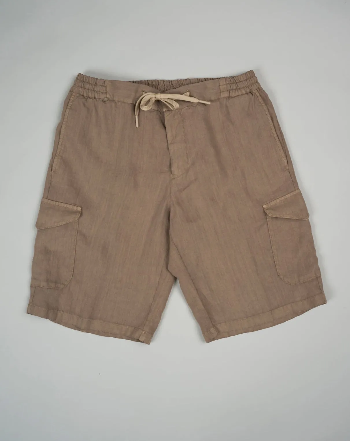 Berwich Linen Cargo Bermudas / Sabbia