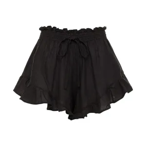 Black Boho Short