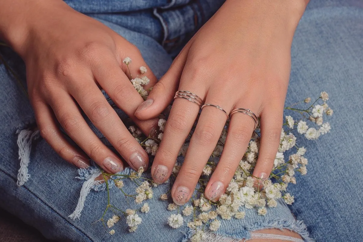 Black Diamond Stacking Rings