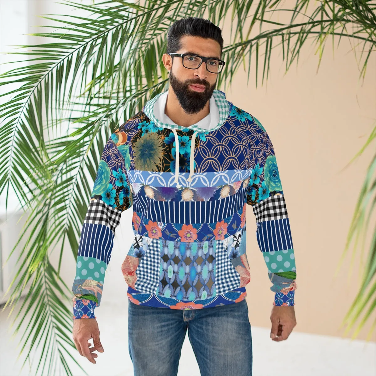 Blue Andalusian Unisex Pullover Hoodie