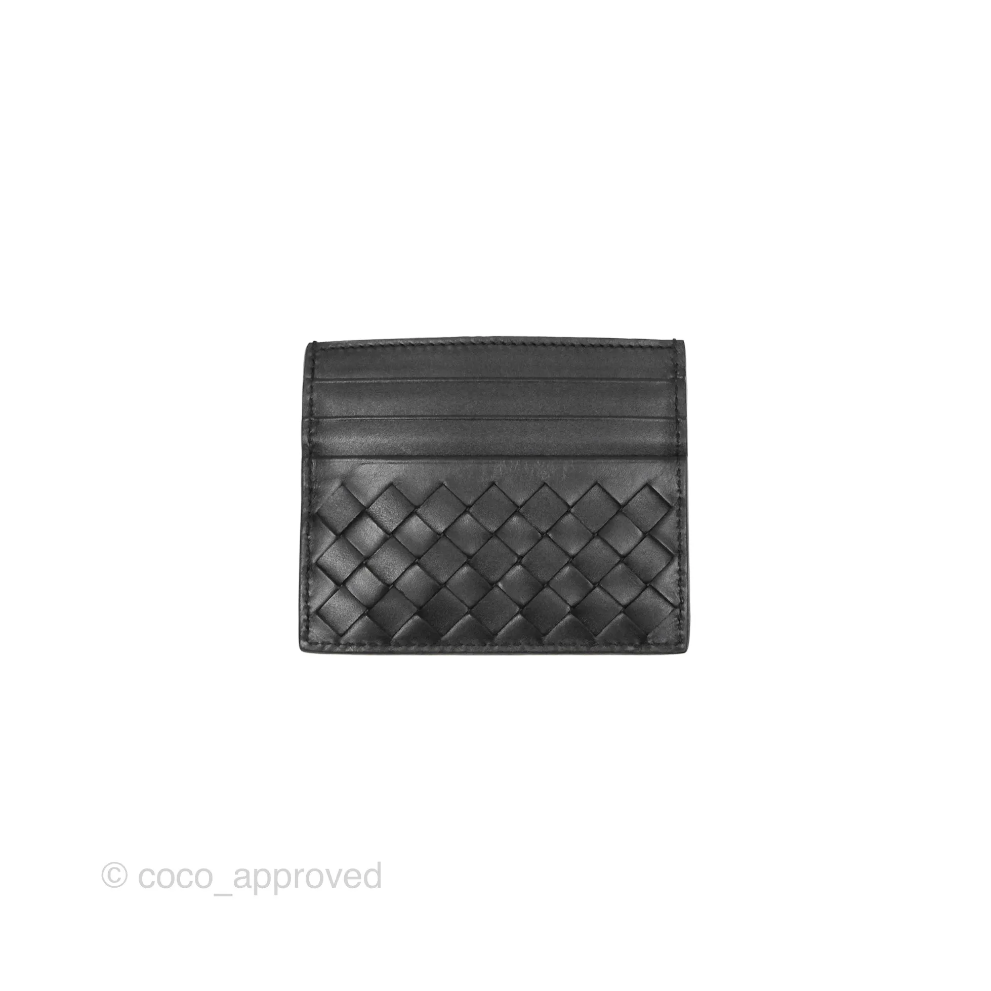 Bottega Veneta Intrecciato Card Holder Black