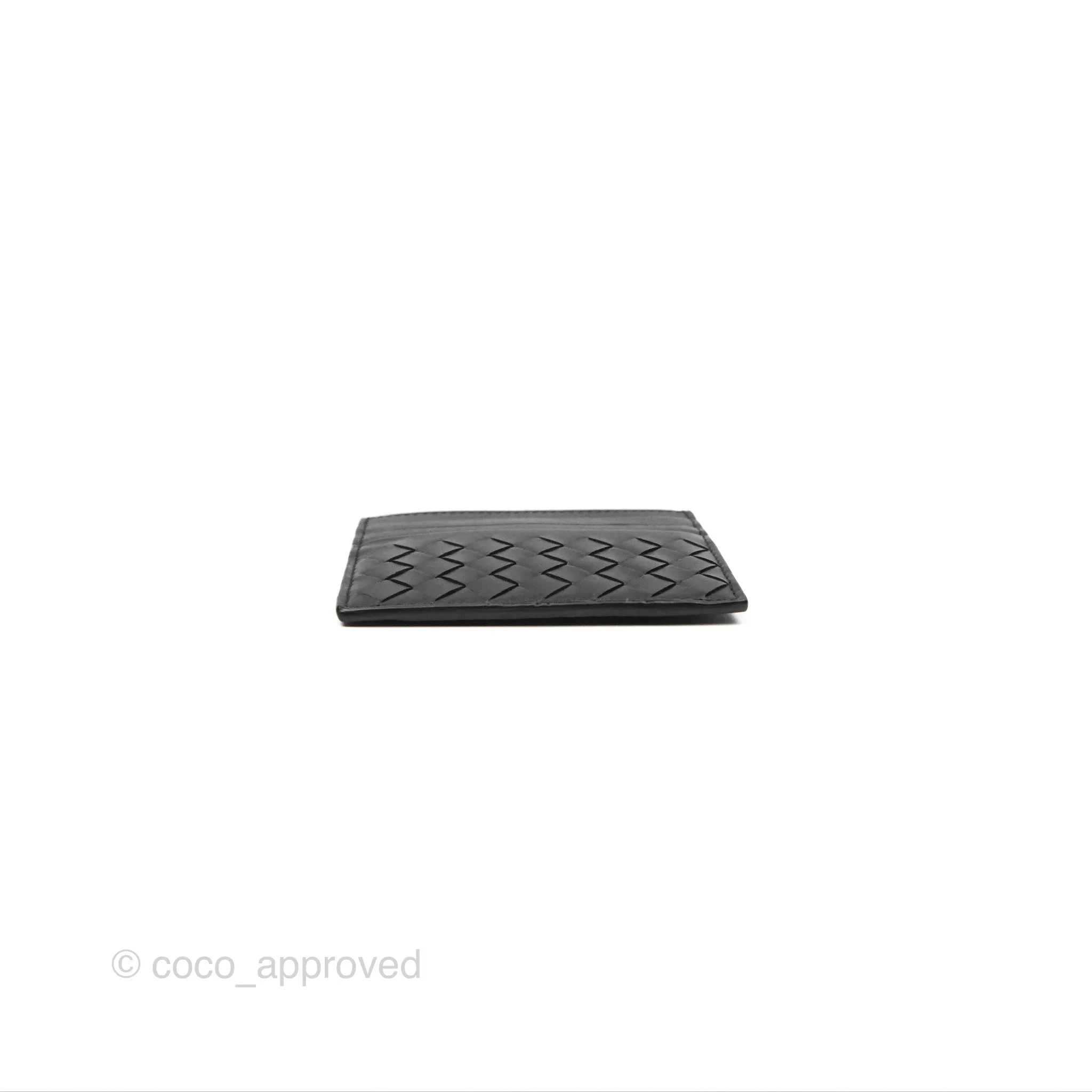 Bottega Veneta Intrecciato Card Holder Black