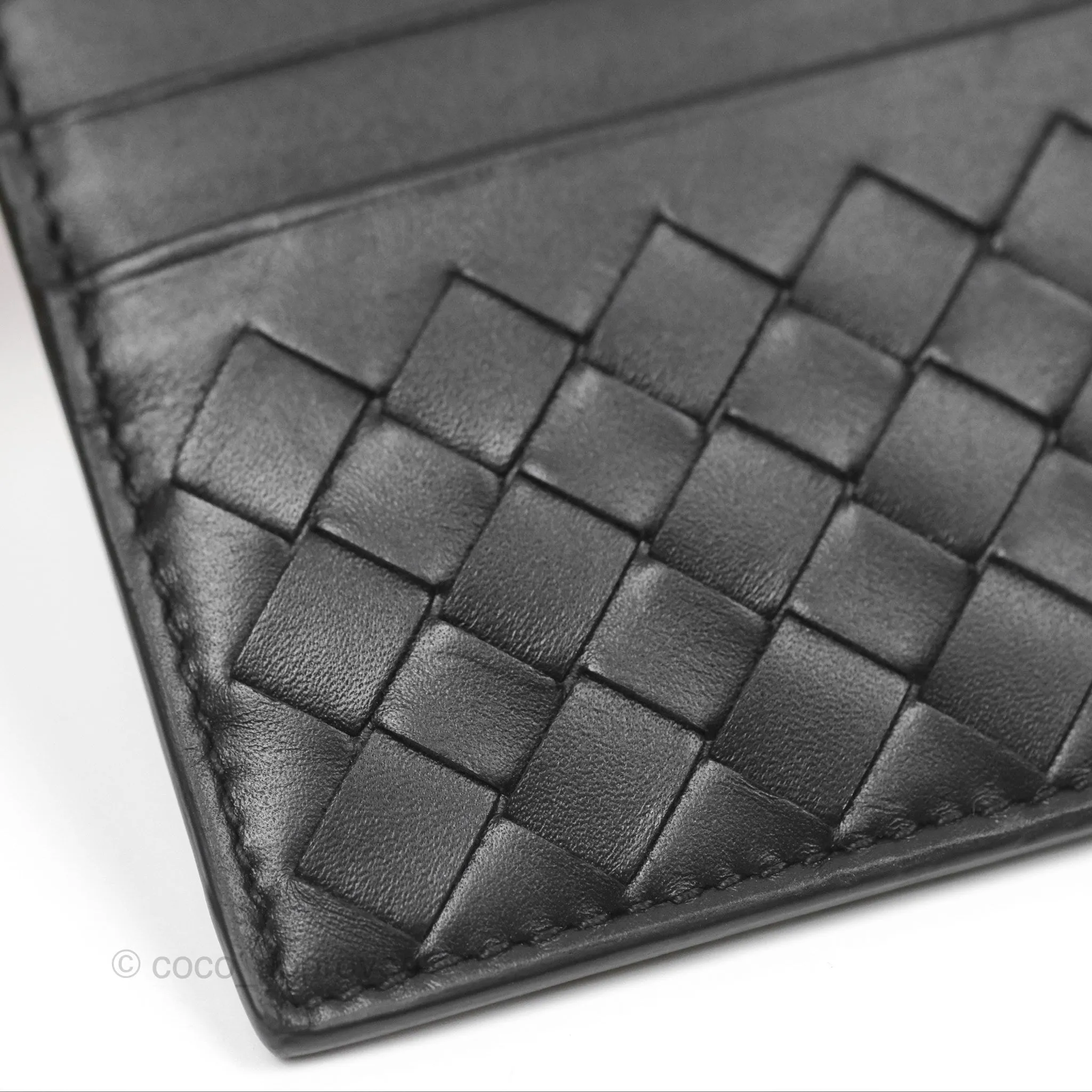 Bottega Veneta Intrecciato Card Holder Black