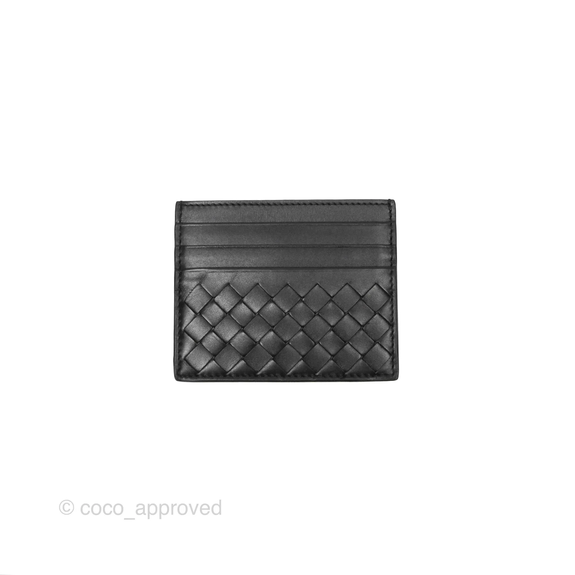 Bottega Veneta Intrecciato Card Holder Black