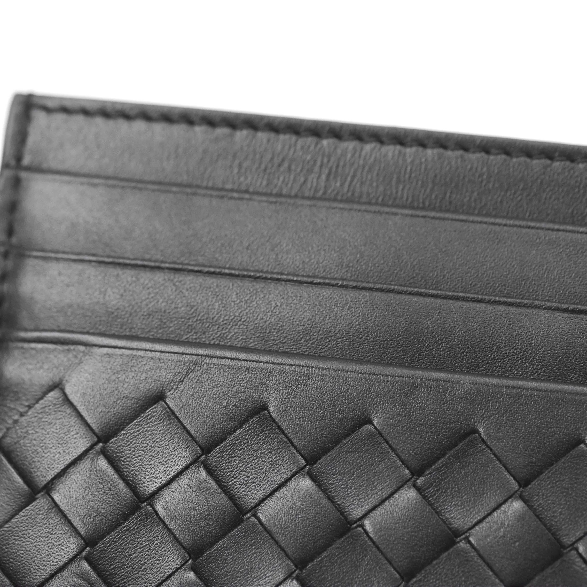 Bottega Veneta Intrecciato Card Holder Black