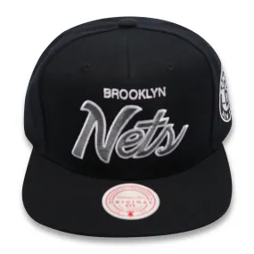 BROOKLYN NETS SCRIPT MITCHELL & NESS SNAPBACK