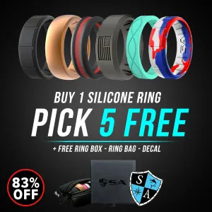 BUY 1 SILICONE RING   GET 5 FREE