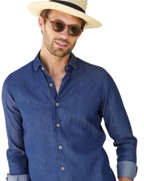 Camisa Jeans Dario Beltran Plans Azul