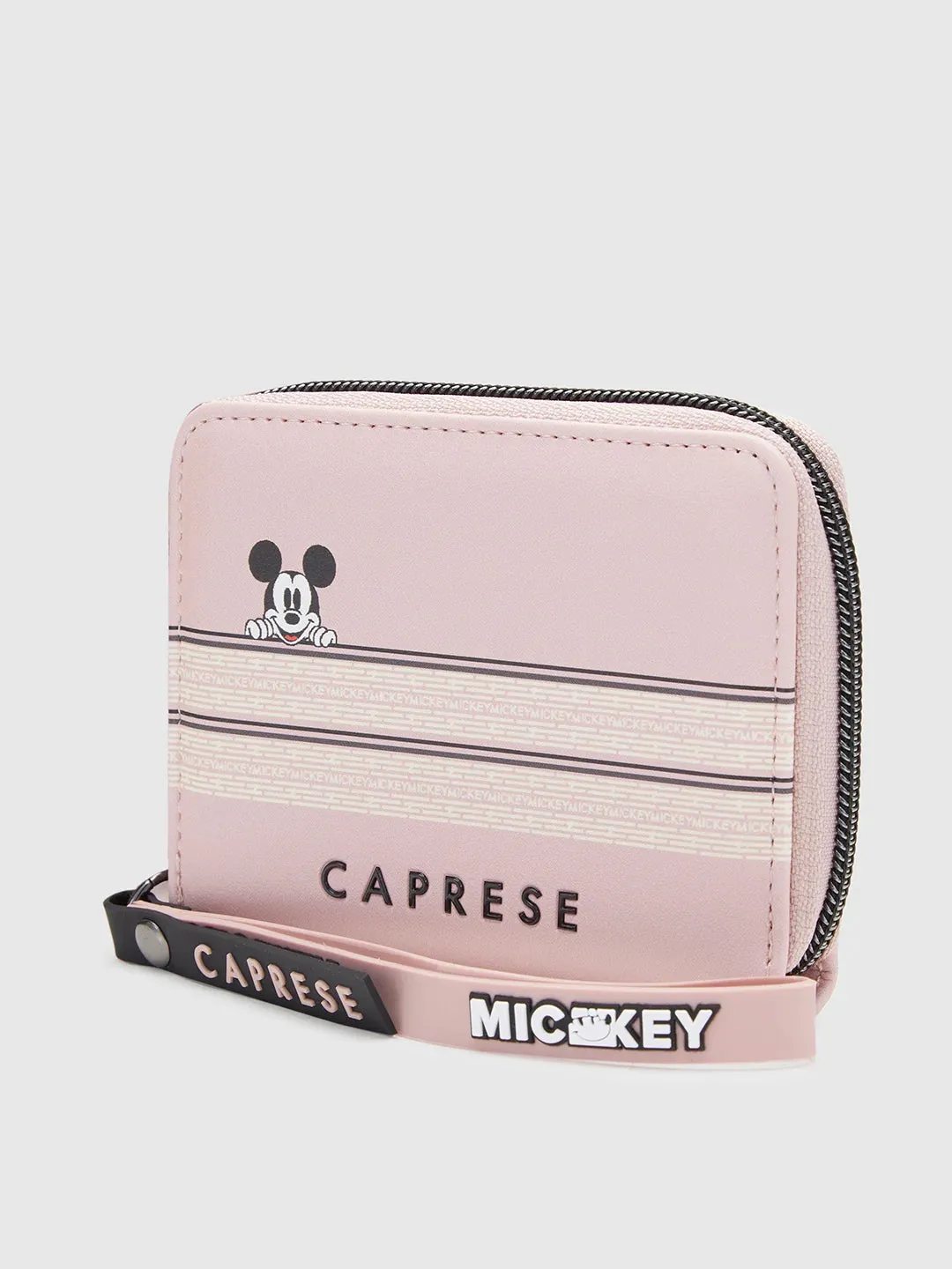 Caprese Disney Inspired Graphic Printed Mickey Mouse Collection Small Wallet Pink