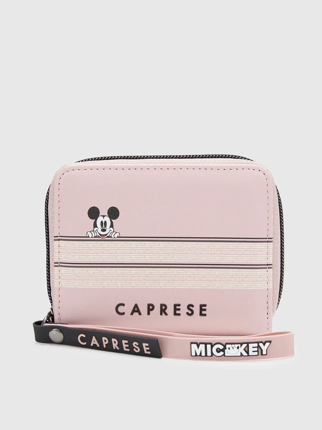 Caprese Disney Inspired Graphic Printed Mickey Mouse Collection Small Wallet Pink