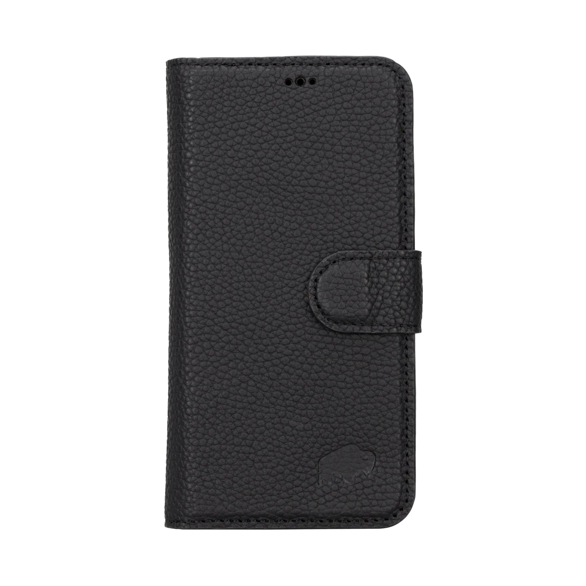 Carter iPhone 16 Pro Wallet Case, Pebble Black