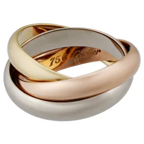 Cartier Trinity Rings in 18K Yellow, White & Rose Gold