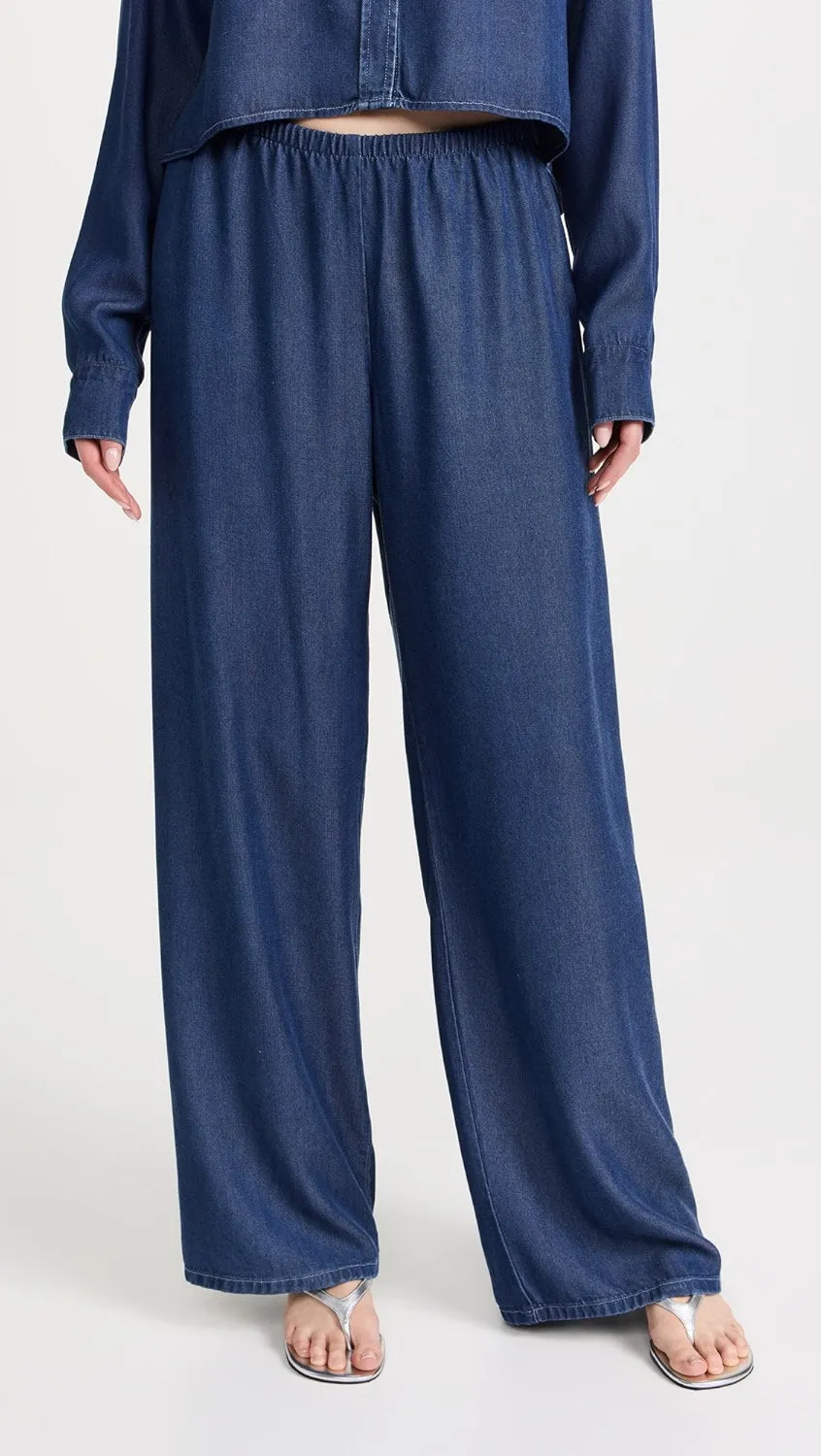 Chambray Easy Pants