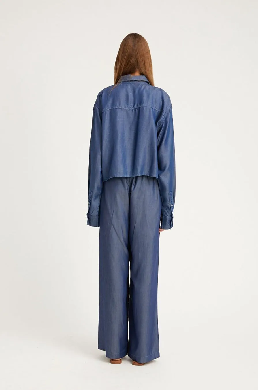 Chambray Easy Pants