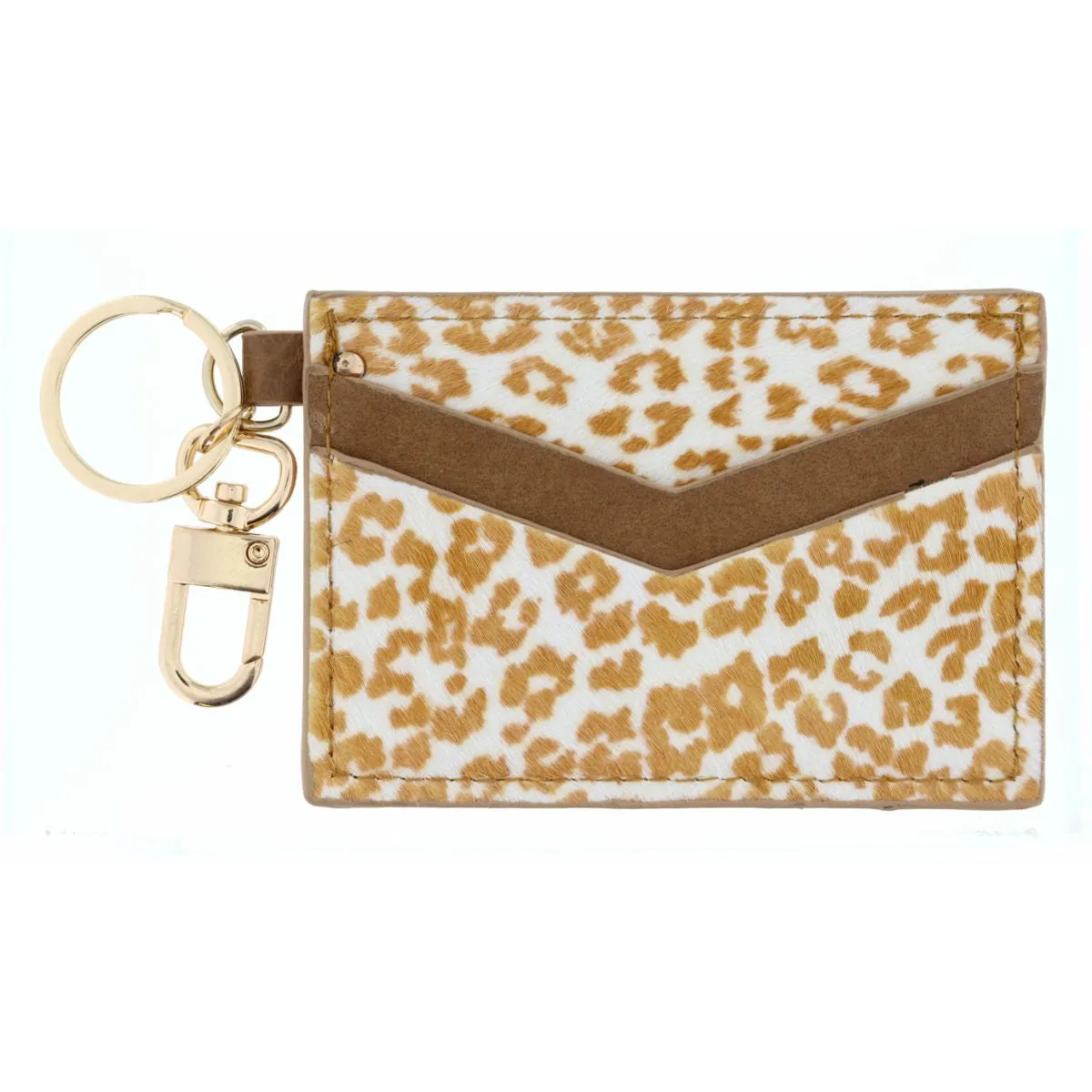 Cheetah Print Key Chain Wallet