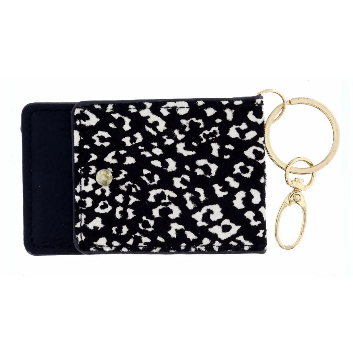 Cheetah Print Key Chain Wallet