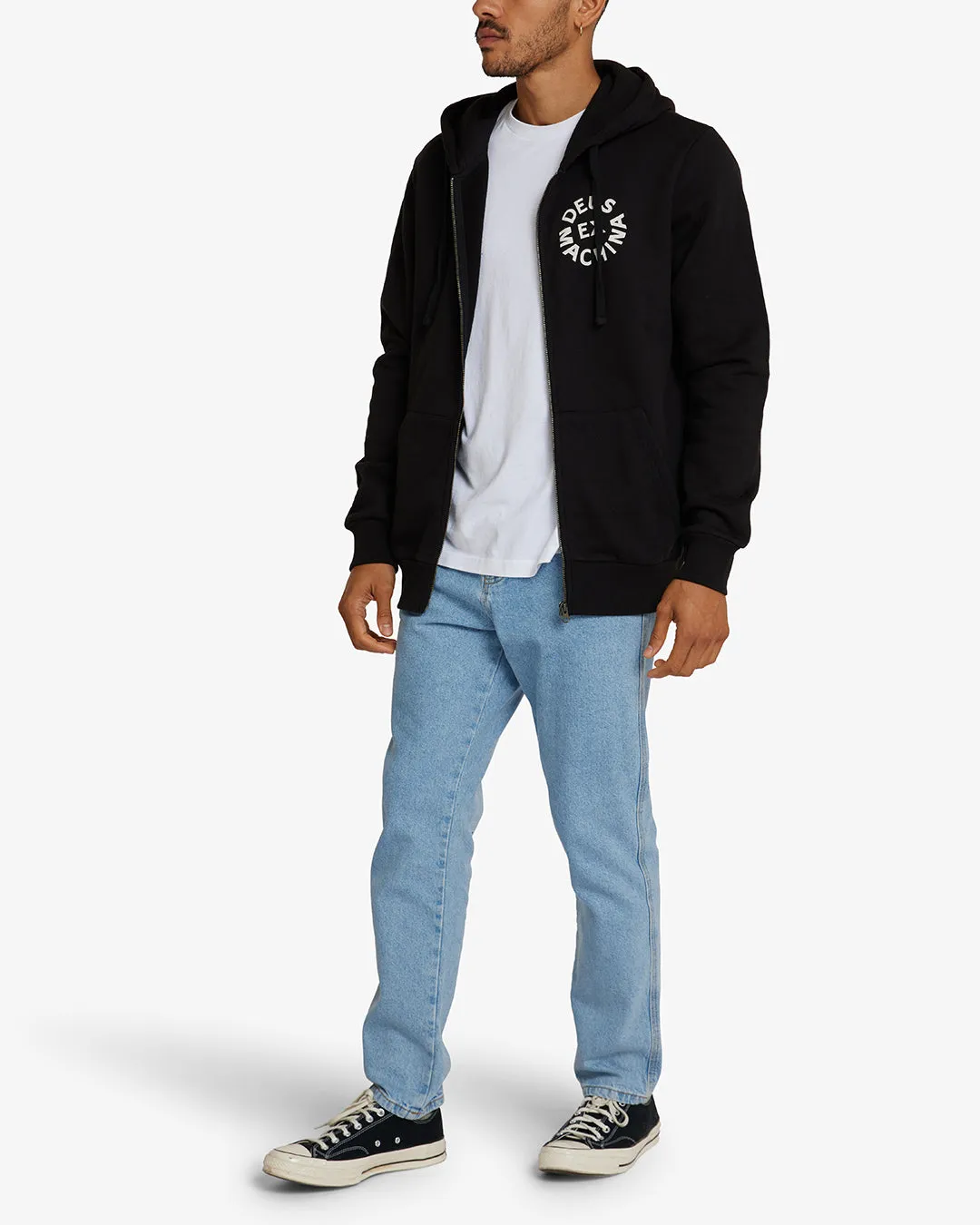 Circle Logo Hoodie - Black