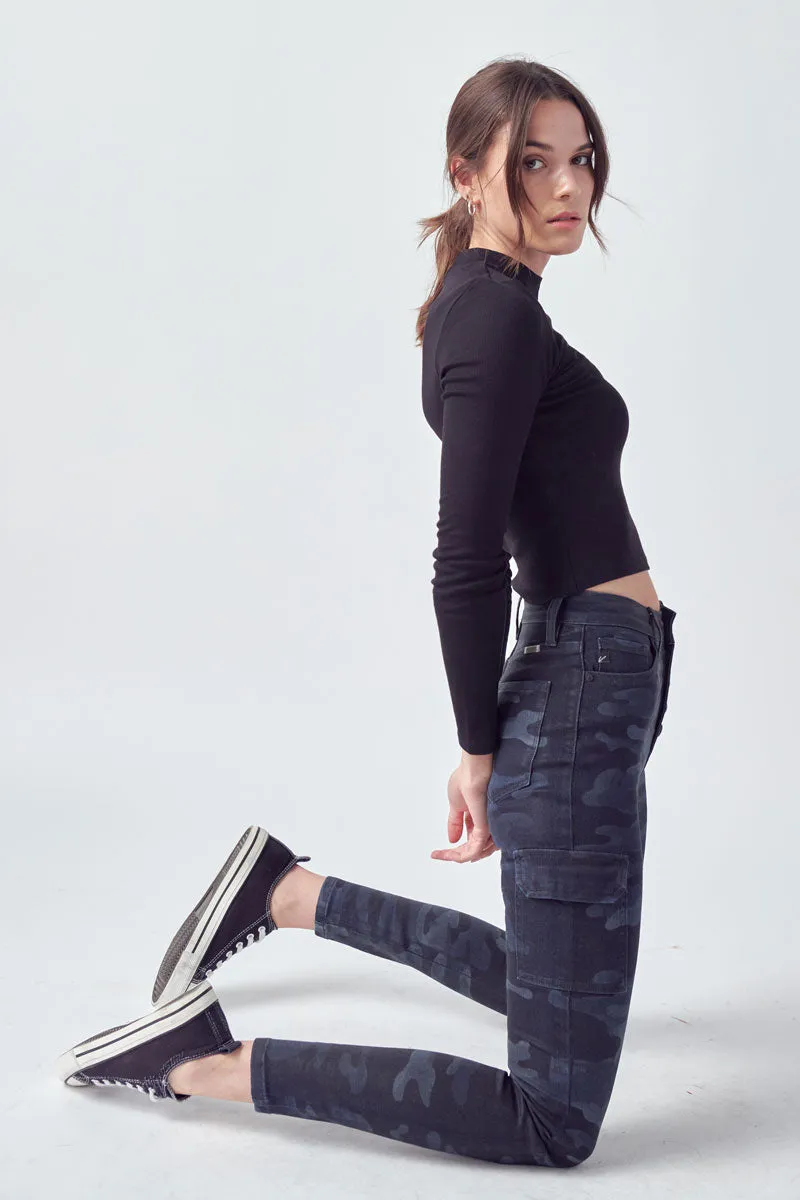 Clementine High Rise Coated Super Skinny Jeans