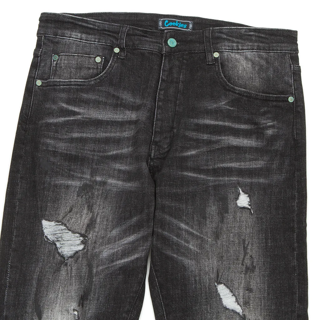 Core Modern Relaxed Black Wash Denim Jeans