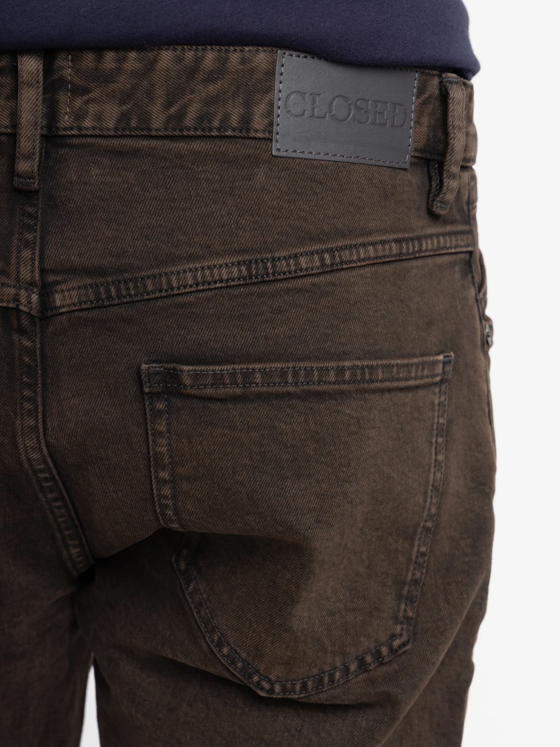 Dark Brown Cooper Tapered Jeans