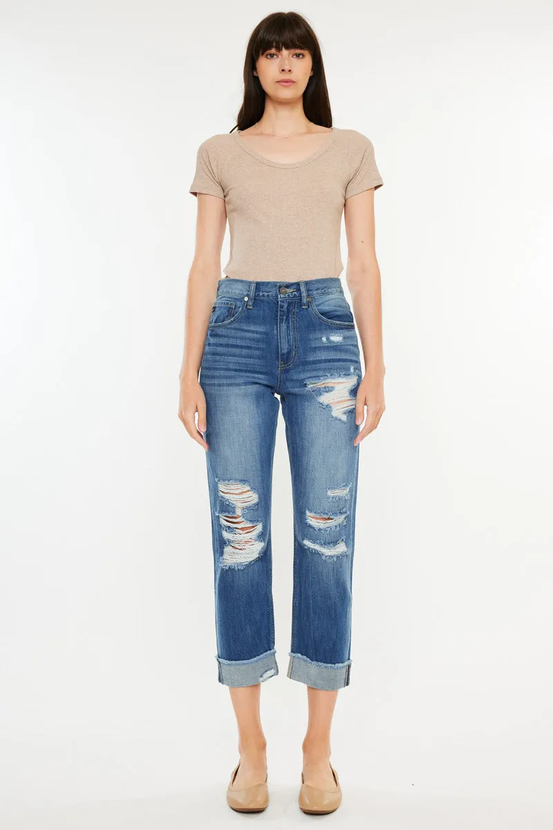 Eloise High Rise Straight Leg Jeans