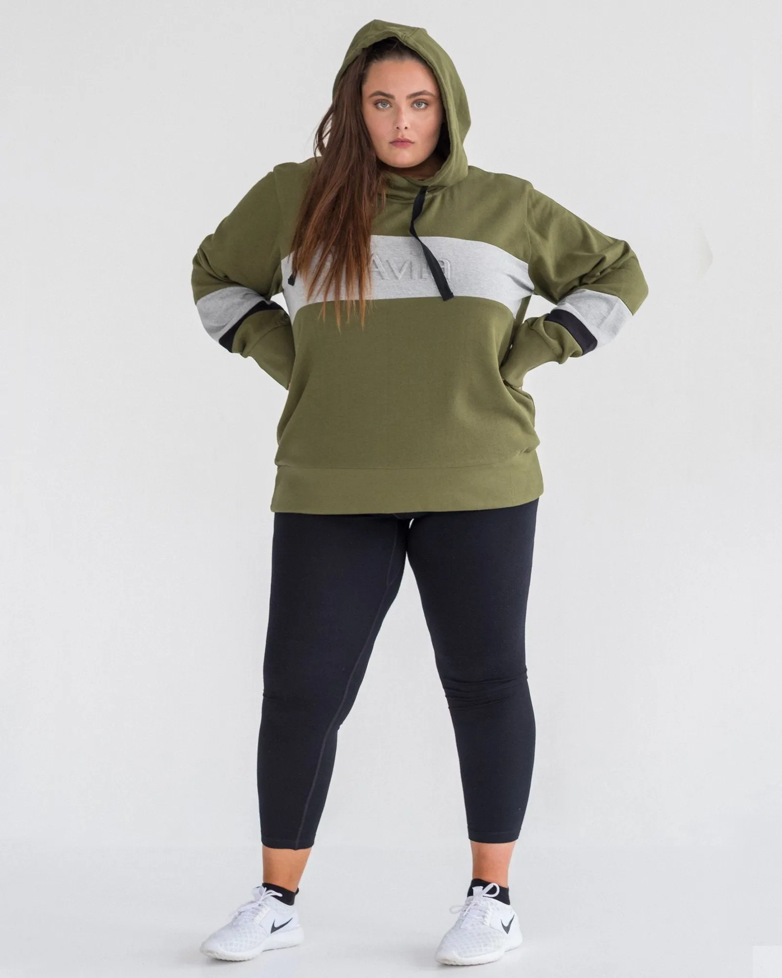 Emboss Logo Hoodie - Olive