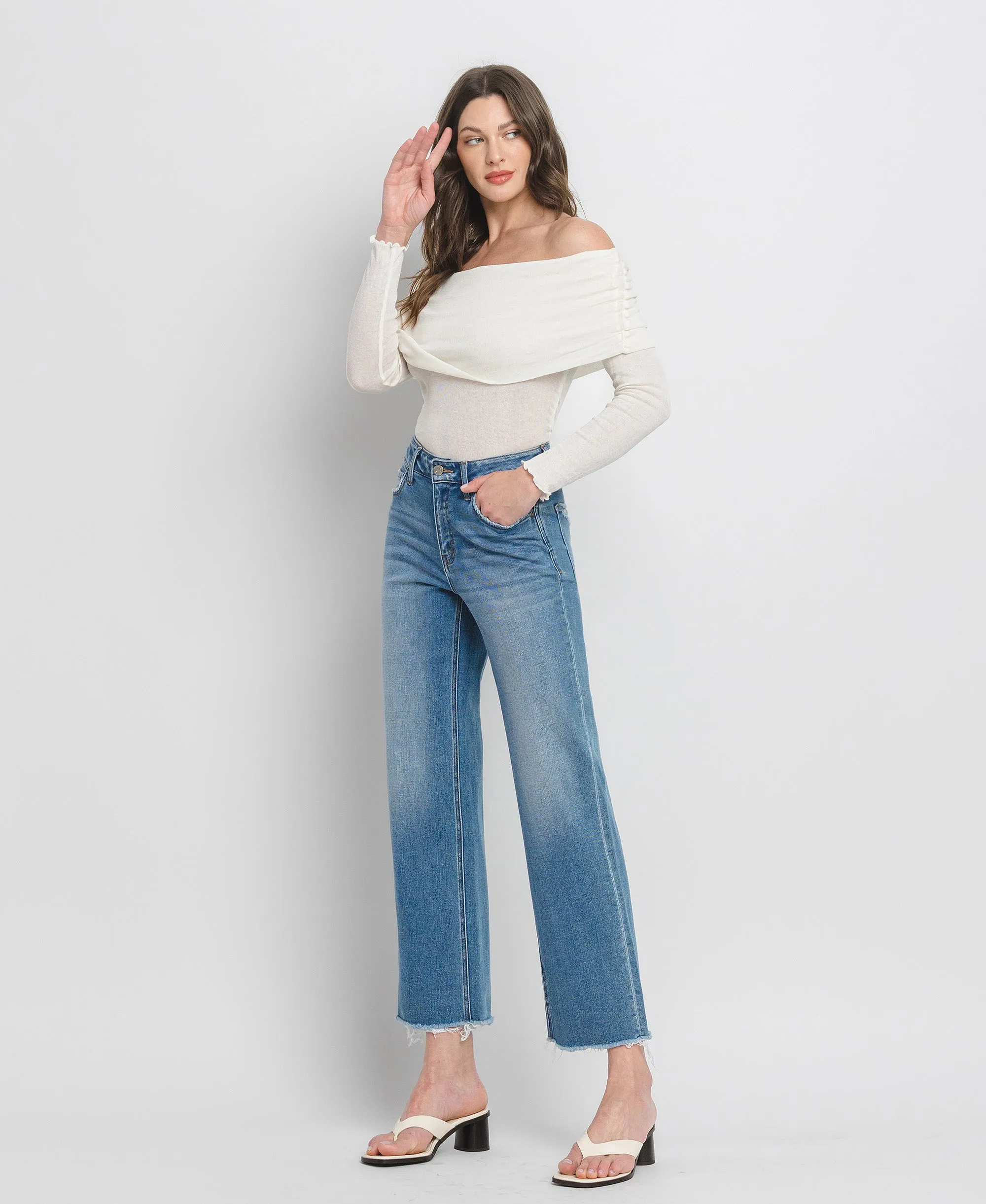 Evening Star - High Rise Ankle Dad Jeans