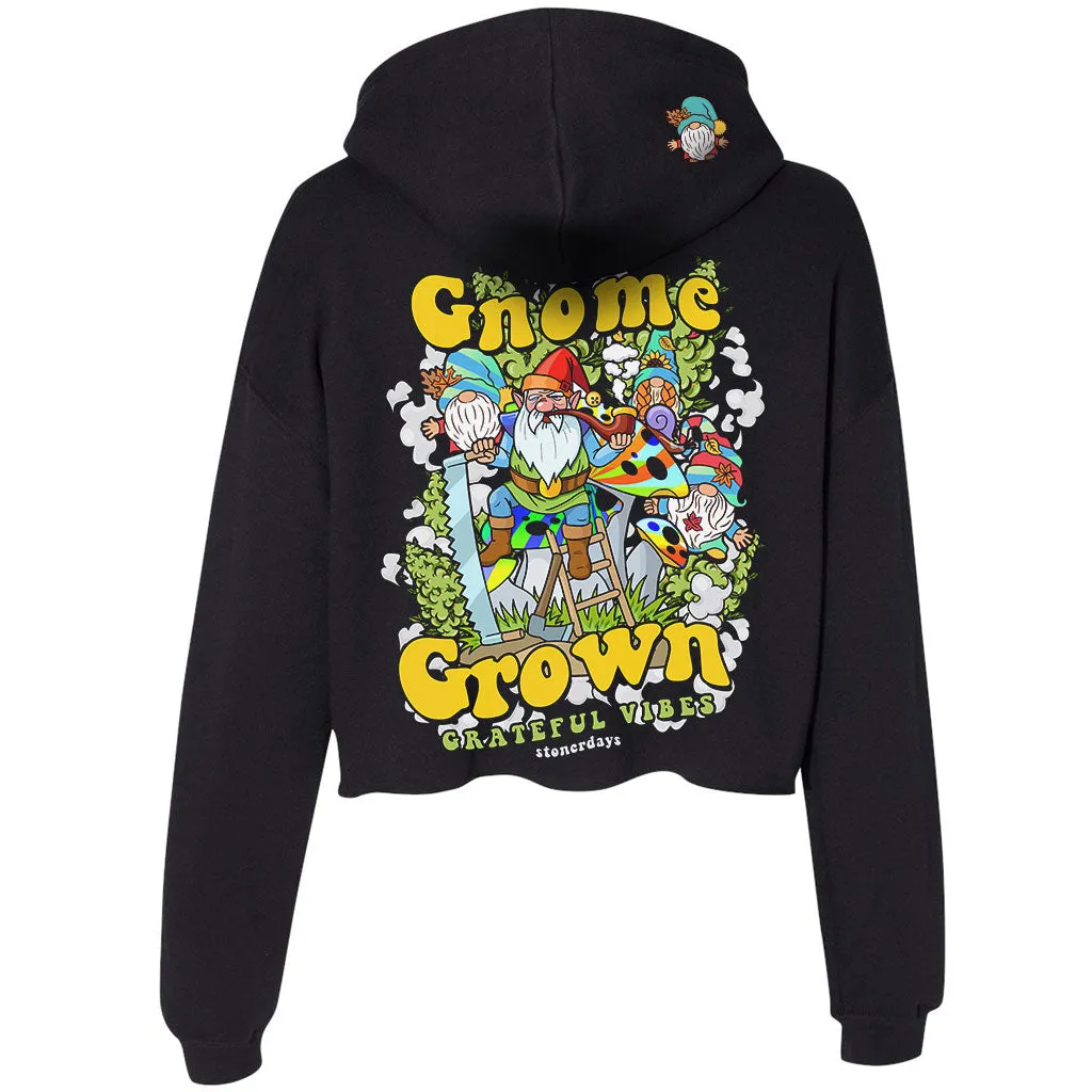 Gnome Grown Crop Top Hoodie